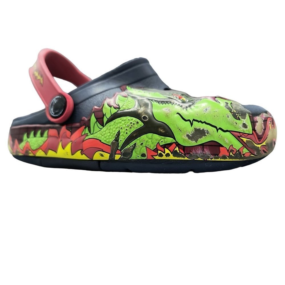Well loved‎ Crocs Kids 'CrocsLights Fire Dragon' Clog Navy C11